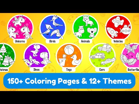 LEARNING COLORING GAME FOR KIDS CREATIVITY EDUCATION PRESCHOOLERS VIDEO 3