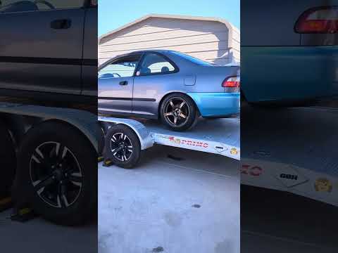 Couldn't Open My Car Door on Trailer - Lowered the Fender 2" for my Honda Civic