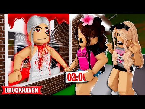 NUNCA ENTRE NA CASA da VIZINHA ÀS 3 da MANHÃ | Historinhas Brookhaven Roblox | Bibi e Lud