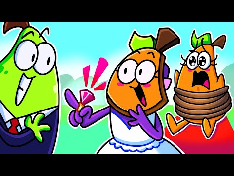 Piro Get Married! Fake Bride and Magic Wedding Party || Pear Couple