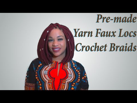 Pre-made Yarn Faux Locs Crochet Braids | Gorgeous DIY Protective Style | Red Yarn Locs Bob