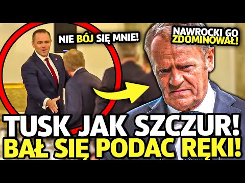 TUSK JUŻ PRZEGRAŁ! NAWROCKI POKAZAŁ PREMIEROWI KTO JEST SZEFEM! BAŁ SIĘ PODAĆ RĘKI PREZYDENTOWI!