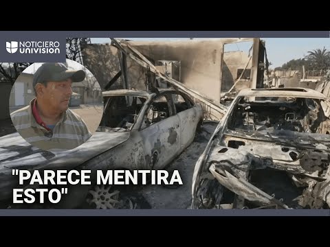 Más de 40 años de trabajo convertidos en cenizas: hispano lo pierde todo por incendios en California