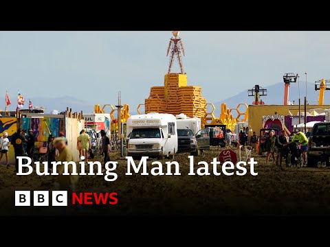 Burning Man: Festival revellers remain stranded after torrential rains - BBC News