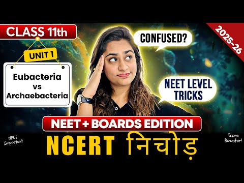 Eubacteria vs Archaebacteria | Class 11 Biology | NEET + CBSE 2026 | Shivangi Ma’am