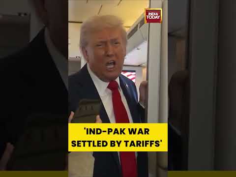 Trump Repeats India-Pakistan Ceasefire Rant | #shorts