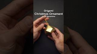 Origami Christmas Ornament - Decahedron #shorts