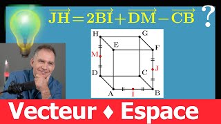 Calculer une somme de vecteur dans l'espace 🚀 | Bac 2025 Spécialité Maths - Amérique du nord ♕