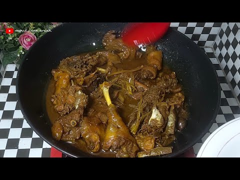 RESEP SEMUR AYAM KAMPUNG,DAGING EMPUK MANIS DAN GURIH