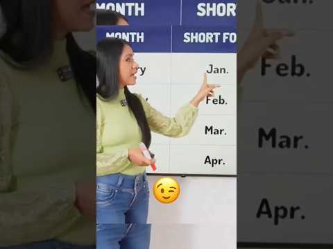 Aprende los meses del año en inglés 🤗 #easyenglishtv #english #ingles