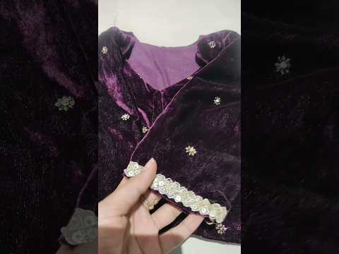 blouse design #weddingspecial#velvetdresses#blousedesign#purpleblousedesign#vneck#boatneck #tranding