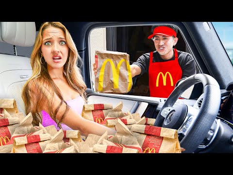 EATING ONLY FAST FOOD ITEMS FOR 100 HOURS!!