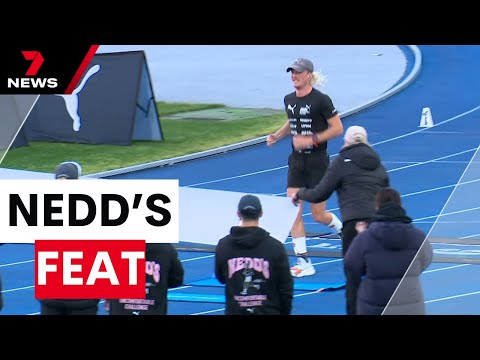 Nedd Brockmann finishes epic 1,600km run for Australia’s homeless | 7NEWS