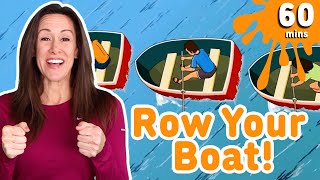 🛶 ROW ROW ROW YOUR BOAT! Children's Nursery Rhyme | Patty Shukla Kids TV | Sing Along Songs for Kids