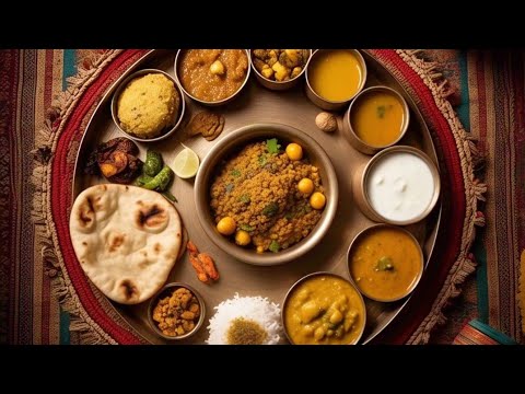 Hardworking lady selling only Rs 80/- 10 items fix lunch thali #thali