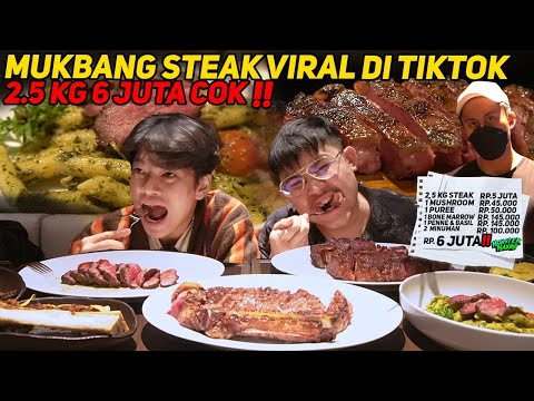 KALI INI UDH TERLALU GILA COK ‼️ MUKBANG STEAK 2.5 KG YG LAGI VIRAL DI TIKTOK SAMA @JonathanLiandi