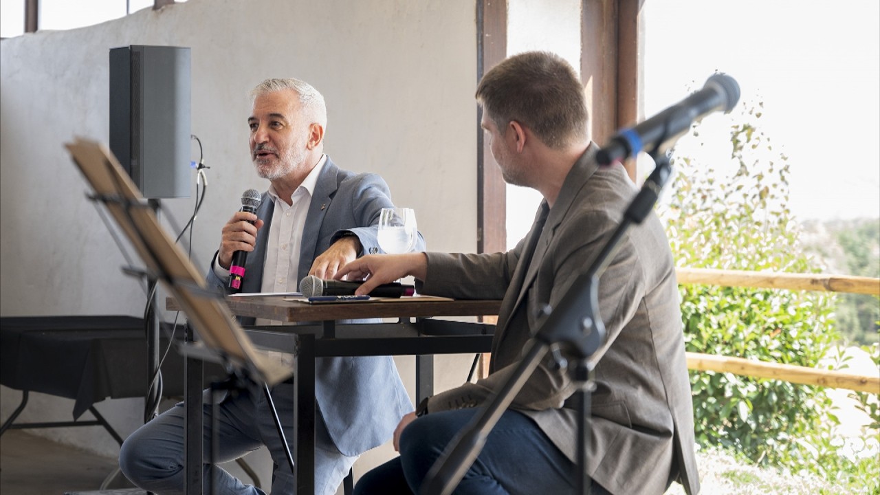 Josep Paré i Jaume Collboni conversen sobre la influència d'Ildefons Cerdà