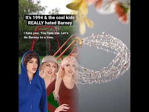 #90skids really did NOT like Barney. Remember all the vicious “I Hate You, You Hate Me” songs