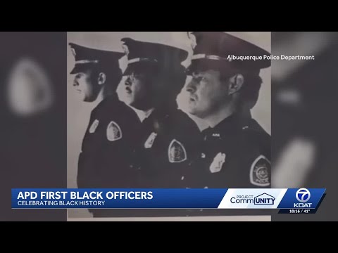 YouTube video thumbnail: Museum Honors Albuquerque Police's First Black Officers