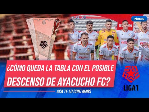 La #LIGA1 se seguirá MOVIENDO: Así queda la tabla con el posible descenso de #AYACUFOFC | Líbero