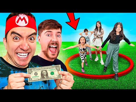 BABY RICK Y MIS HERMANITAS IMITAN a MRBEAST con SOLO 1$ !!