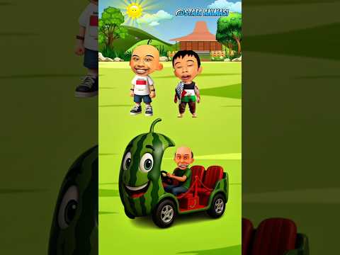fizi dan upil naik odong-odong semangka⁉️😂 #animasi #shorts #upinipin #lucu #funny