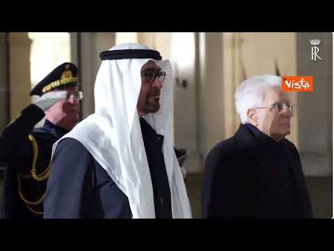 Mattarella incontra il Presidente degli Emirati Arabi Uniti Mohamed bin Zayed Al Nahyan in Quirinale