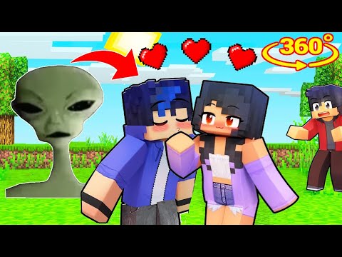 HOW TALKING ALIEN BECAME EIN TO KISS APHMAU in Minecraft 360°