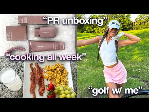 WEEKLY VLOG! GOLF, COOKING, AND MORE!