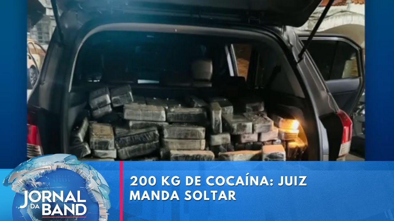 200 KG de cocaína juiz manda soltar | Jornal da Band