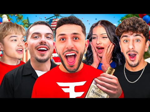 I Went to a SECRET FaZe HOUSE PARTY! 4th of July Celebrity Event!