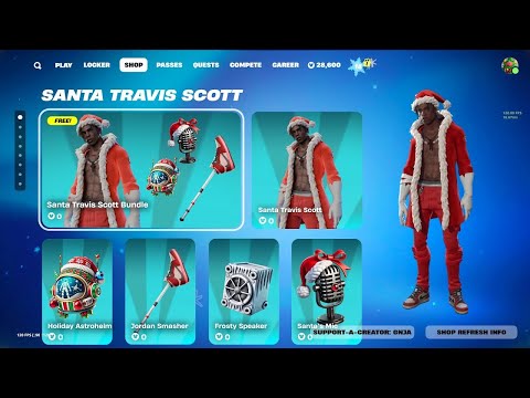 GRATIS KERST SKIN voor IEDEREEN in Fortnite 😱