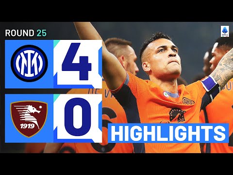 INTER-SALERNITANA 4-0 | HIGHLIGHTS | Inter triumph in San Siro goalfest | Serie A 2023/24