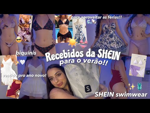 RECEBIDOS DA SHEIN PARA O VERÃO!👙☀️ |biquínis, maiô, vestidos