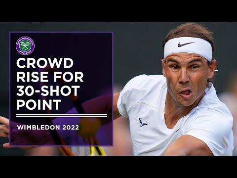 Crowd Rise for Nadal and Van De Zandschulp's 30-Shot Rally | Wimbledon 2022