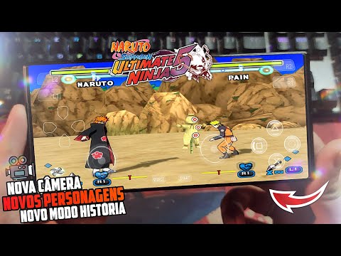 LANÇOU O Melhor MOD Pro Naruto Shippuden Ultimate Ninja 5 De PLAY 2 ▶ Nova CÂMERA/Novos Personagens