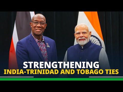 PM Modi holds bilateral meeting with PM Keith Rowley of Trinidad and Tobago