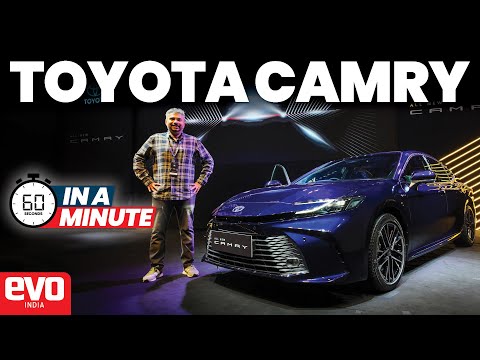 The All-New 2025 Toyota Camry Launched at ₹48 Lakh | Walkaround in a minute | @evoIndia