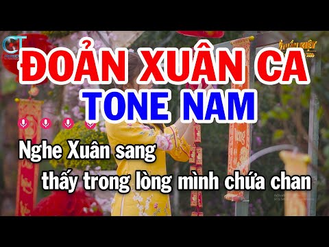 Karaoke Đoản Xuân Ca Tone Nam ( C ) Nhạc Xuân 2024 || Karaoke Tuấn Kiệt