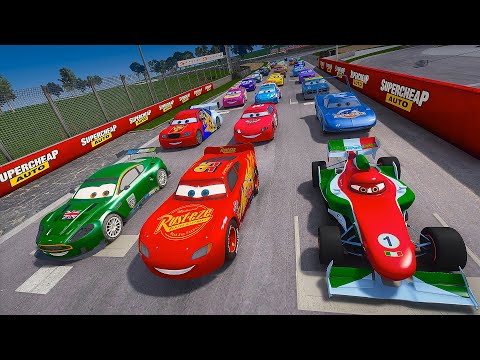 Cars Mount Panorama Circuit Epic Race McQueen The King Chick Hicks Nigel Gearsley and GP Legends