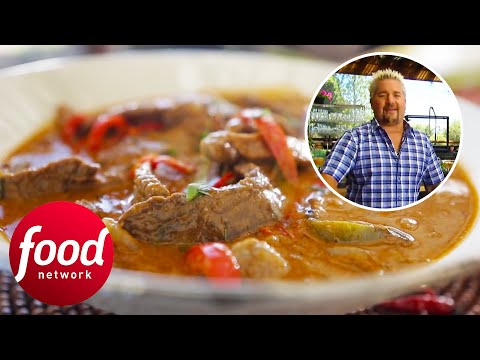 Guy Fieri's Spicy Thai Red Beef Curry Recipe | Guy's Big Bite