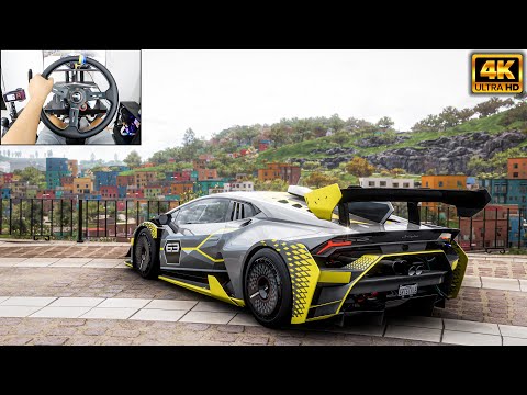 1226HP Lamborghini Huracán Super Trofeo Evo | Forza Horizon 5 | Logitech g29 gameplay