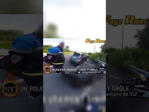👮‍♂️UN POLICIER SUPER SYMPA ET DRÔLE🤣 #shorts