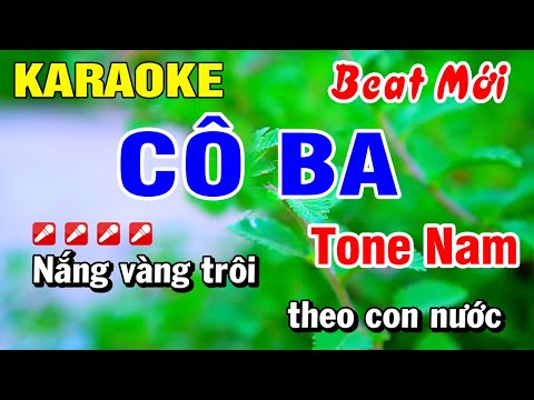 Karaoke Cô Ba (Beat Hay) Nhạc Sống 2025 Tone Nam | Hoài Phong Organ