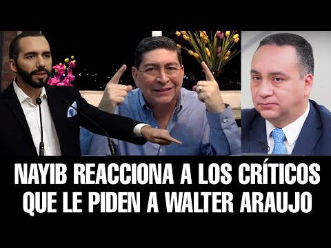 NAYIB REACCIONA A LOS CRÍTICOS DE LA GU3RRA CONTRA LA CURRUPCIÓN Y LA GENTE PIDE AL CAMALEÓN ARAUJO