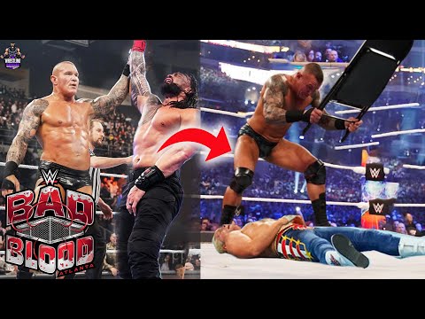 OMG!!😱Randy Orton ne kiya REPLACE Cody Rhodes ko |Randy Joins Roman |WWE BAD BLOOD HIGHLIGHTS 2024