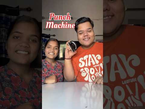My Sister Vs Me : Who will make the best Punch Machine #shorts