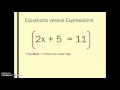 Understanding Equations and Expressions