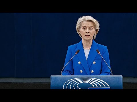 YouTube video thumbnail: Russia is Waging a 'Grey Zone Campaign' Against Europe, Warns von der Leyen