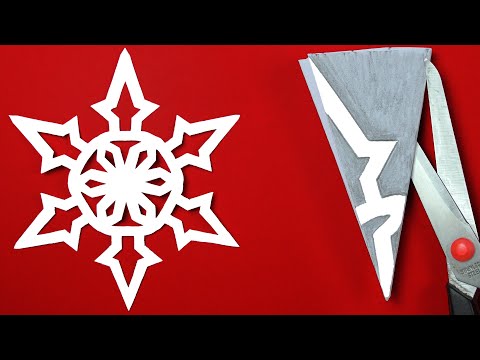 How to make paper snowflakes easy for Christmas ornaments